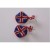 Union Jack Crystal Earrings