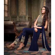 Dark Blue Salwar Suit Indian Designer Party Dress