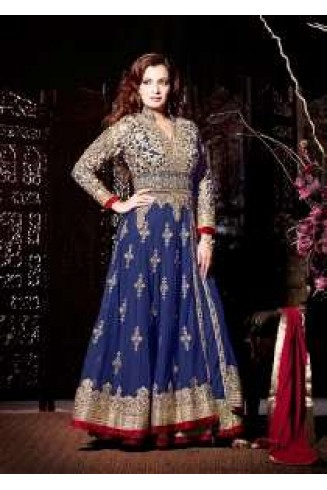 Royal Blue Mohini Wedding Maxi Designer Suit