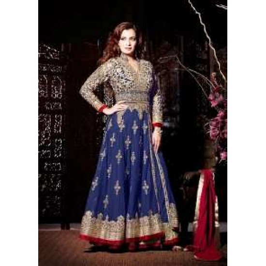 Royal Blue Mohini Wedding Maxi Designer Suit