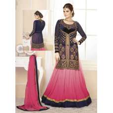 Pink & Purple Indian Lehenga Choli Designer Party Dress