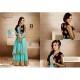 Aqua & Plum Jacket Style Dress Indian Designer Maxi 