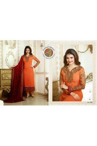 SUIT 2581 Orange KASEESH PRACHI 7