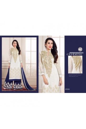 White Party Wear Salwar Suit Bollywood Ethnic Dress