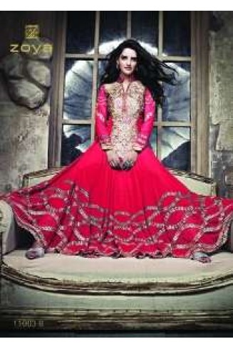 ZCM11003 Pink Zoya Colour Maxi Suit