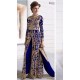 Z-12003A BLUE ZOYA GLITERZ STYLISH WEDDING WEAR DRESS (5 PIECE SUIT)
