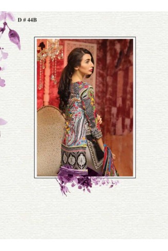 ZEA-44 BLACK ESHA AISHA LAWN EMBROIDERED SALWAR SUIT