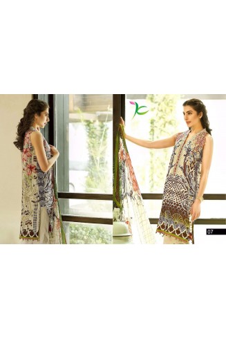 ZKC-07 HAZELNUT KAHEERA CRESCENT LAWN SALWAR KAMEEZ SUIT