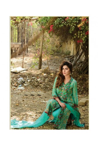 Green Embroidered Georgette Salwar Suit Pakistani Festive Dress