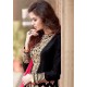 Black Pink Anarkali Suit Indian Wedding Dress