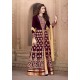 Plum & Gold Anarkali Dress Indian Wedding Suit