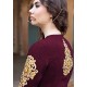 MA1506-D PURPLE MAYA SEMI STITCHED ANARKALI LEHENGA SUIT
