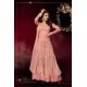 PEACHY PINK HEROINE PRIYANKA CHOPRA MAXI WEDDING DRESS