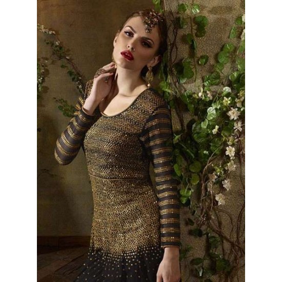 8102 BLACK KARMA TRENDS ANARKALI DRESS