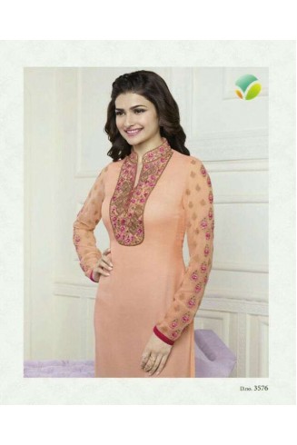 K3576 ORANGE KASEESH PRACHI-16 GEORGETTE SALWAR KAMEEZ
