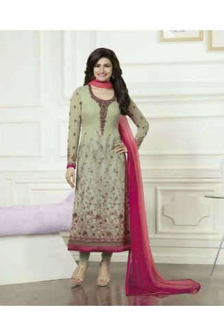 K3574 LIGHT GREEN KASEESH PRACHI-16 GEORGETTE SALWAR KAMEEZ