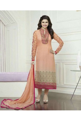 K3576 ORANGE KASEESH PRACHI-16 GEORGETTE SALWAR KAMEEZ