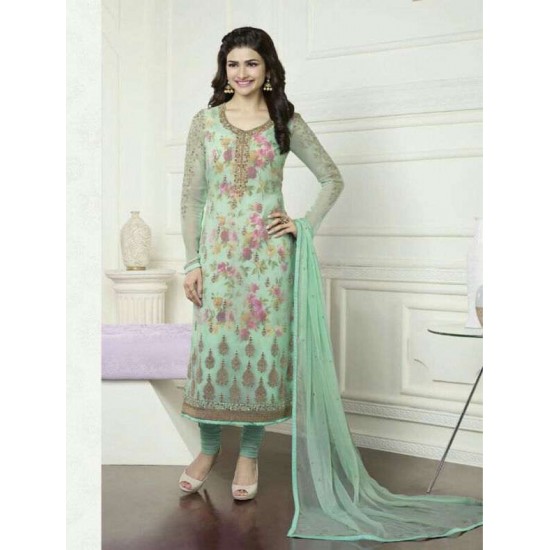 K3577 MINT GREEN KASEESH PRACHI-16 GEORGETTE SALWAR KAMEEZ