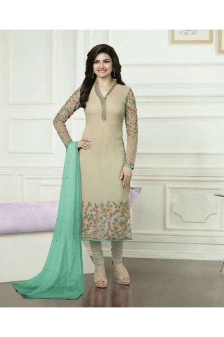 K3578 BEIGE KASEESH PRACHI-16 GEORGETTE SALWAR KAMEEZ