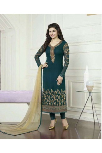 K3579 GREEN KASEESH PRACHI-16 GEORGETTE SALWAR KAMEEZ