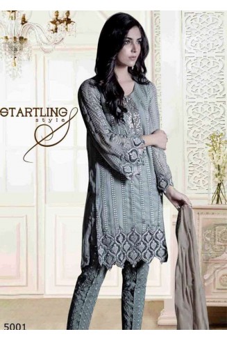 ZBD01 TEAL MARIA B STYLE PAKISTANI SALWAR KAMEEZ SUIT