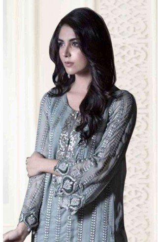 ZBD01 TEAL MARIA B STYLE PAKISTANI SALWAR KAMEEZ SUIT