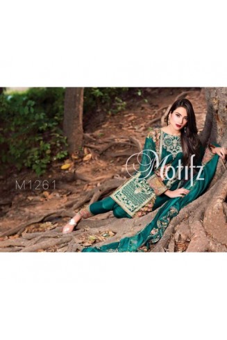 M1261 GREEN MOTIFZ INSPIRED PAKISTANI QUALITY COPY