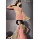 MG10018 PEACH ECHO SOLITAIRE MUGDHA GEORGETTE SALWAR KAMEEZ SUIT
