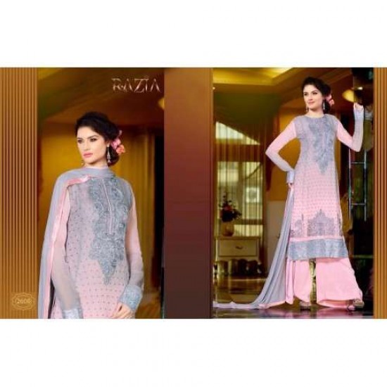 Z2608 PINK COLOUR MARIA B STYLE PAKISTANI SALWAR KAMEEZ SUIT
