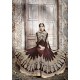 KJ01 DARK BROWN KAJOL EMBROIDERED ANARKALI SUIT