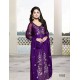 SANO SPEICAL 1002 PURPLE GEORGETTE PAKISTANI STYLE SUIT 