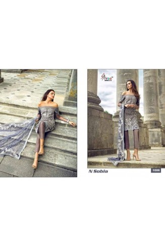 Grey Sobia Nizar Embroidered Salwar Suit 