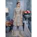 S-83 SILVER SYBELLA HEAVY EMBROIDERED WEDDING WEAR DRESS