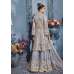 S-83 SILVER SYBELLA HEAVY EMBROIDERED WEDDING WEAR DRESS