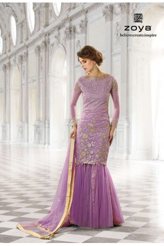 Purple Indian Lehenga Ethnic Wedding Dress