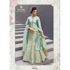 Mint Green Embroidered Lehenga Choli Indian Wedding Dress