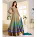 Blue Green Dress Long Evening Gown Indian Suit Anarkali